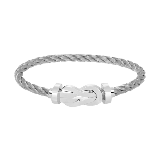 [Kincade Jewelrys] PULSERA DE PLATA CON HEBILLA GRANDE DE 8 FIGURAS SIN DIAMANTES