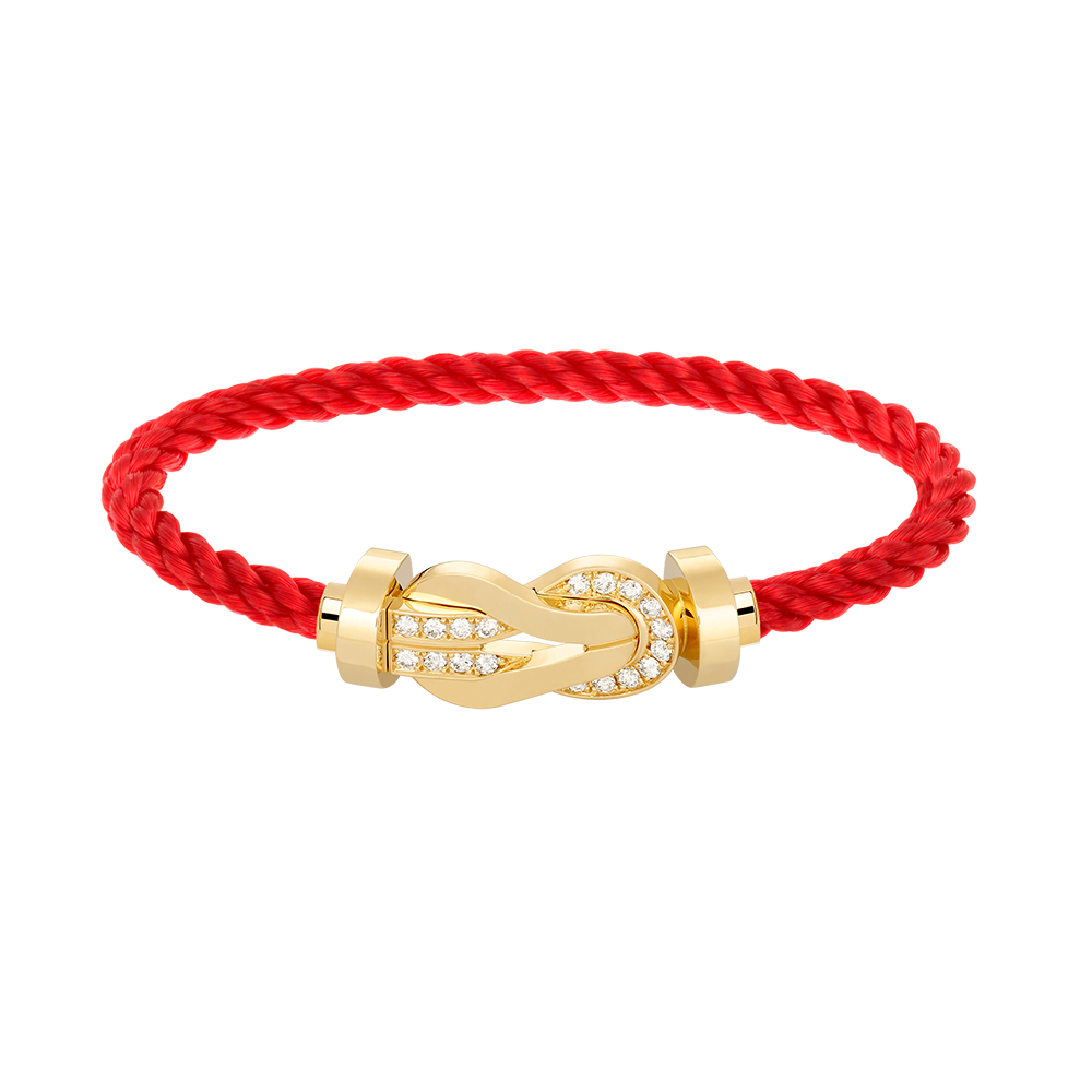 [Kincade Jewelrys]CHANCE LARGE 8 FIGURE BUCKLE HALF DIAMOND BRACELET GOLD