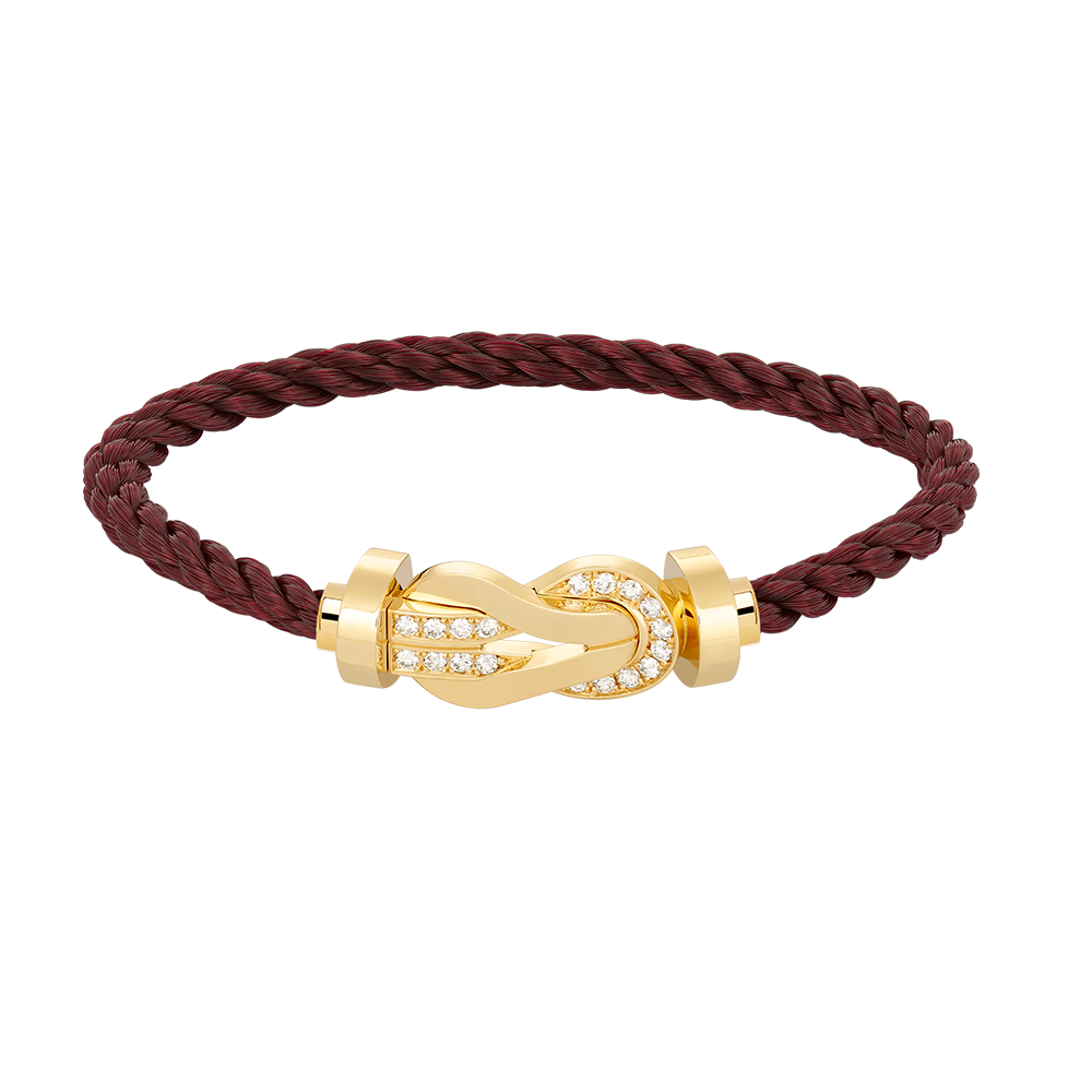 [Kincade Jewelrys]CHANCE LARGE 8 FIGURE BUCKLE HALF DIAMOND BRACELET GOLD