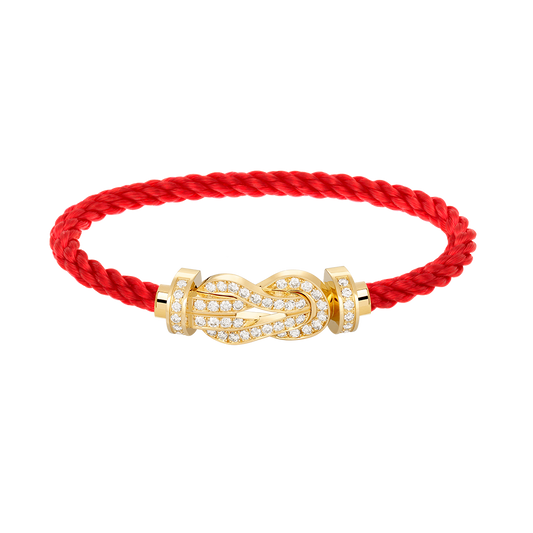 [Kincade Jewelrys] PULSERA GRANDE DE OCHO FIGURAS CON HEBILLA Y DIAMANTES EN ORO