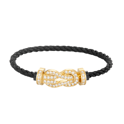 [Kincade Jewelrys]CHANCE LARGE 8 FIGURE BUCKLE FULLDIAMOND BRACELET GOLD