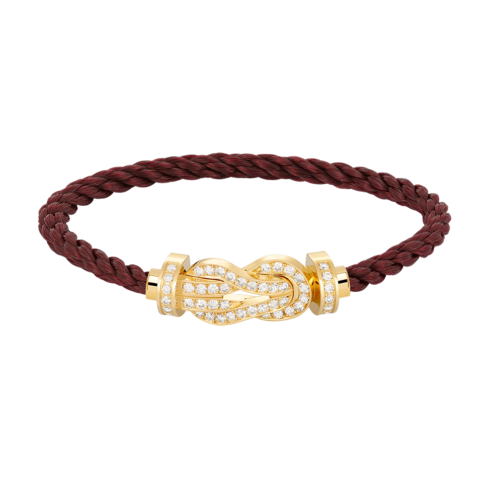 [Kincade Jewelrys]CHANCE LARGE 8 FIGURE BUCKLE FULLDIAMOND BRACELET GOLD