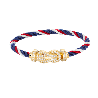 [Kincade Jewelrys]CHANCE LARGE 8 FIGURE BUCKLE FULLDIAMOND BRACELET GOLD