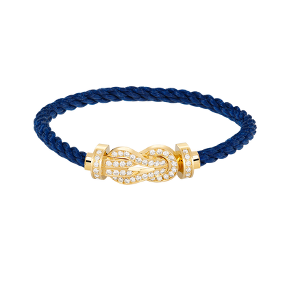 [Kincade Jewelrys]CHANCE LARGE 8 FIGURE BUCKLE FULLDIAMOND BRACELET GOLD