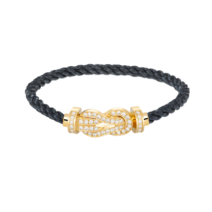 [Kincade Jewelrys]CHANCE LARGE 8 FIGURE BUCKLE FULLDIAMOND BRACELET GOLD