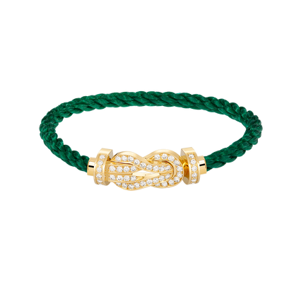 [Kincade Jewelrys]CHANCE LARGE 8 FIGURE BUCKLE FULLDIAMOND BRACELET GOLD