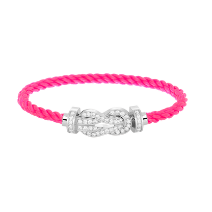 [Kincade Jewelrys]CHANCE LARGE 8 FIGURE BUCKLE FULL DIAMOND BRACELET SILVER