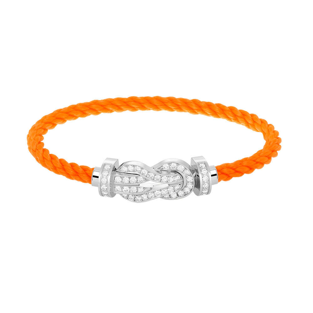 [Kincade Jewelrys]CHANCE LARGE 8 FIGURE BUCKLE FULL DIAMOND BRACELET SILVER
