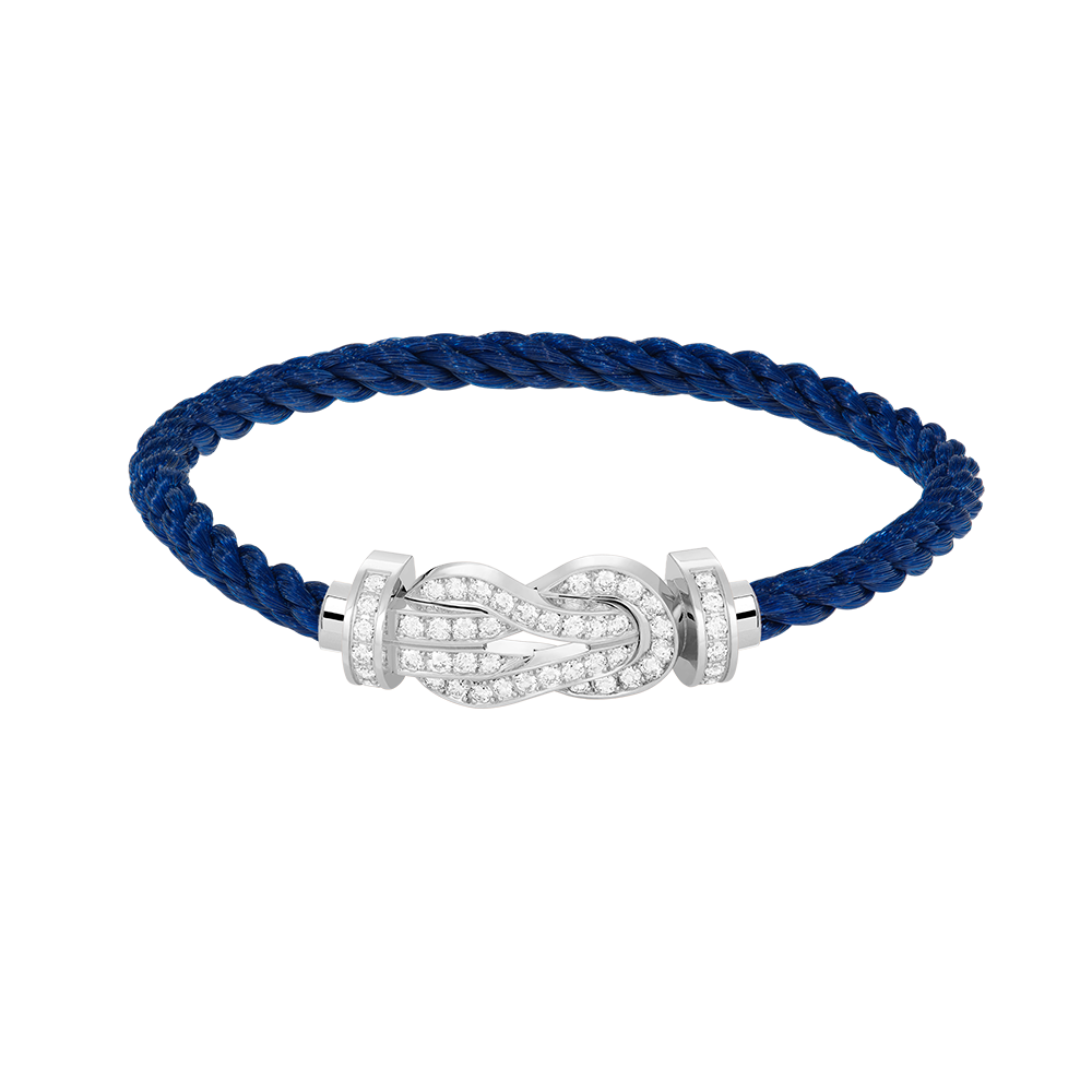 [Kincade Jewelrys]CHANCE LARGE 8 FIGURE BUCKLE FULL DIAMOND BRACELET SILVER