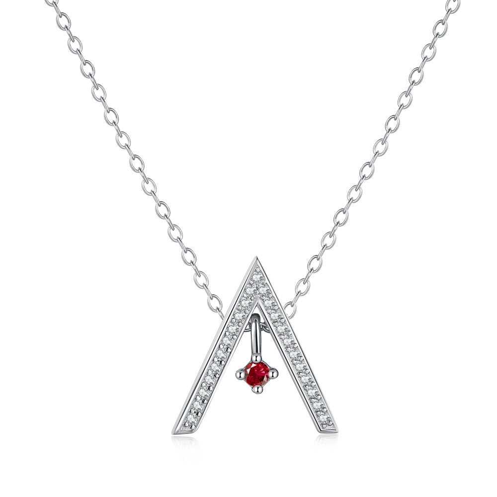 [Kincade Jewelrys] Collier scintillant en forme de « A »
