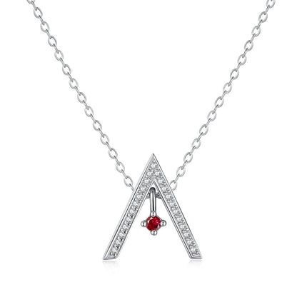 [Kincade Jewelrys] Collier scintillant en forme de « A »