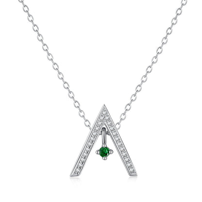 [Kincade Jewelrys] Collier scintillant en forme de « A »