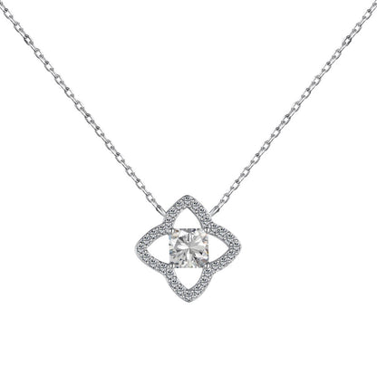 [Kincade Jewelry] Collier exquis en forme de fleur taille princesse