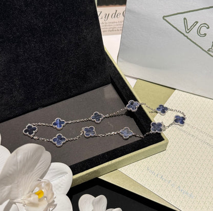 [Kincade Jewelrys] COLLIER À PIERRES BIDE À 10 MOTIFS DE TRÈFLE