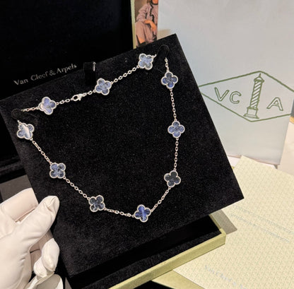 [Kincade Jewelrys] COLLIER À PIERRES BIDE À 10 MOTIFS DE TRÈFLE