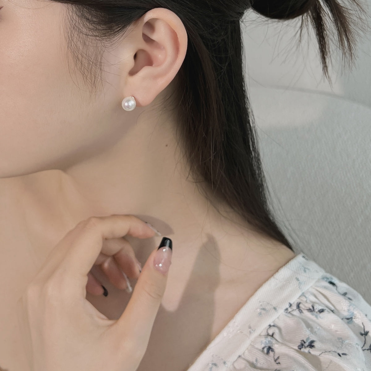 [Kincade Jewelrys]Delicate Pearl Earrings