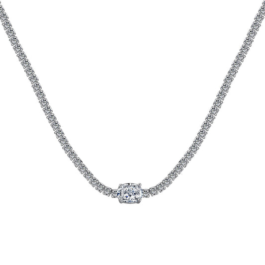 [Kincade Jewelrys] Collier taille ovale brillant de 1,0 carat