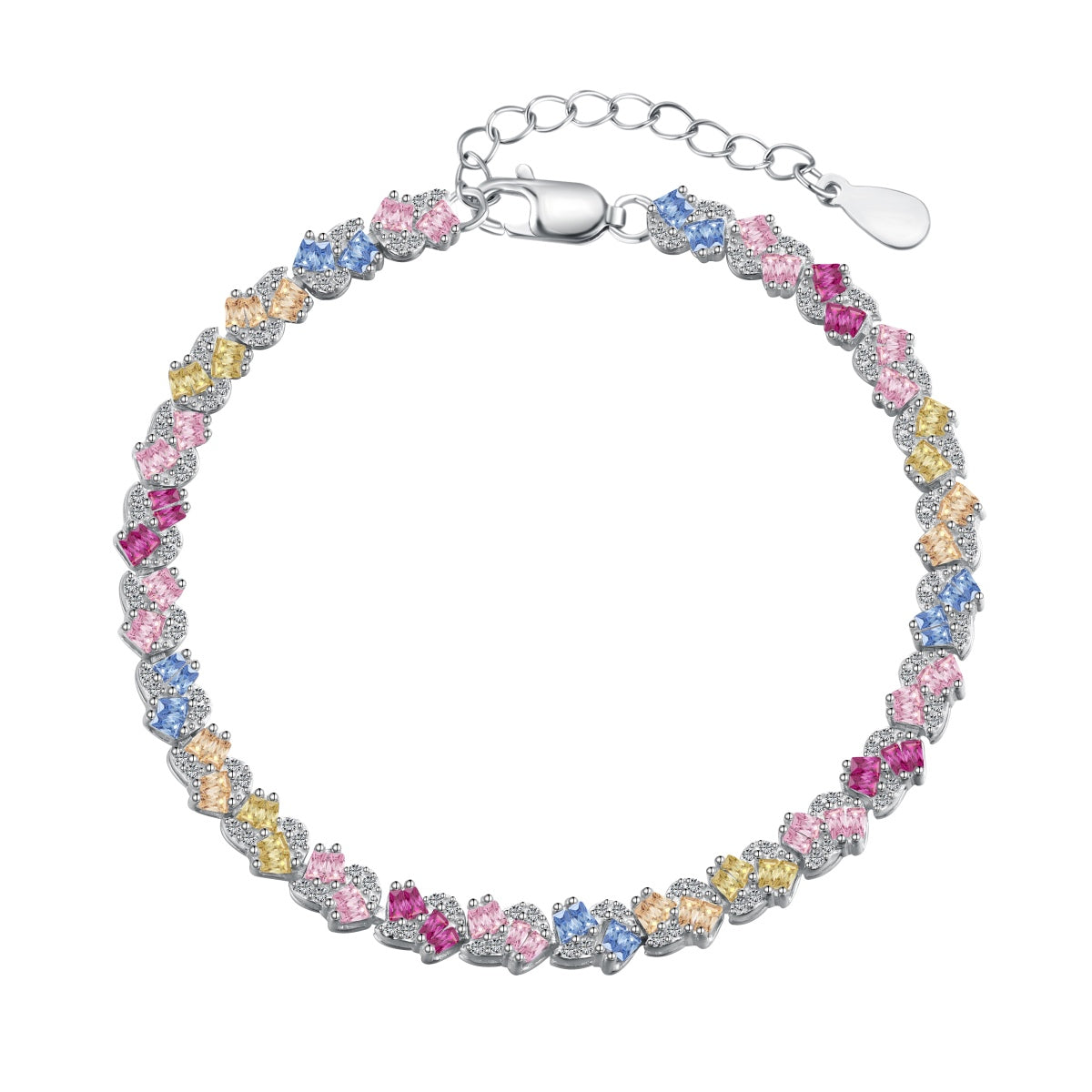 [Kincade Jewelrys] Bracelet de fête orné de fleurs colorées