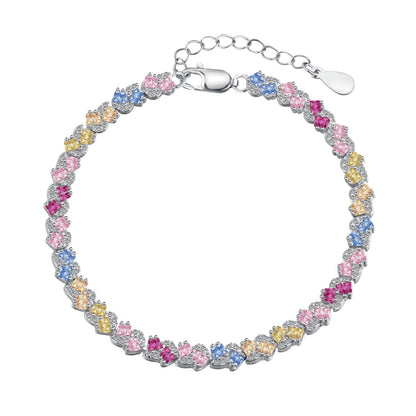 [Kincade Jewelrys] Bracelet de fête orné de fleurs colorées