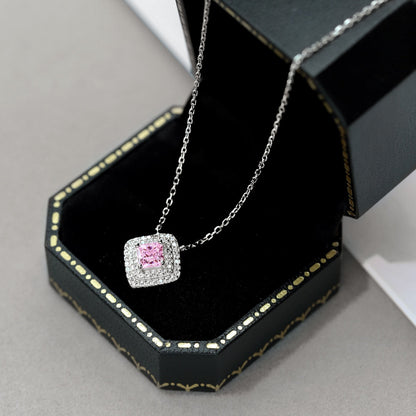 [Kincade Jewelrys] Collier scintillant en taille Asscher