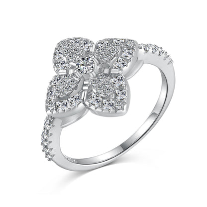 [Kincade Jewelry] Bague de banquet luxueuse en forme de fleur colorée