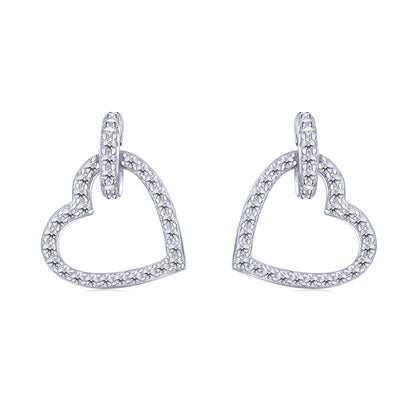 [Kincade Jewelry] Boucles d'oreilles délicates en forme de cœur