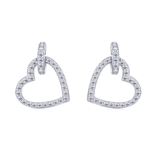 [Kincade Jewelry] Boucles d'oreilles délicates en forme de cœur