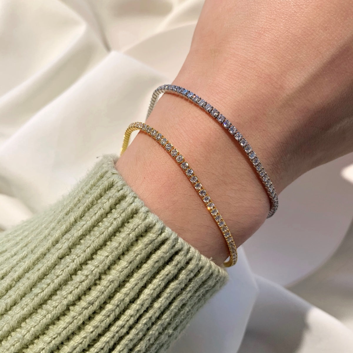 [Kincade Jewelry] Bracelet tennis taille princesse brillant et éclatant