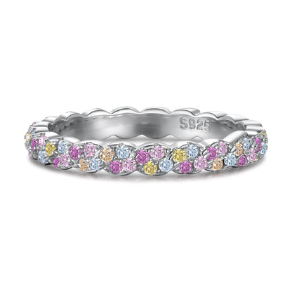 [Kincade Jewelrys]Dainty Ebullient Round Cut Daily Ring