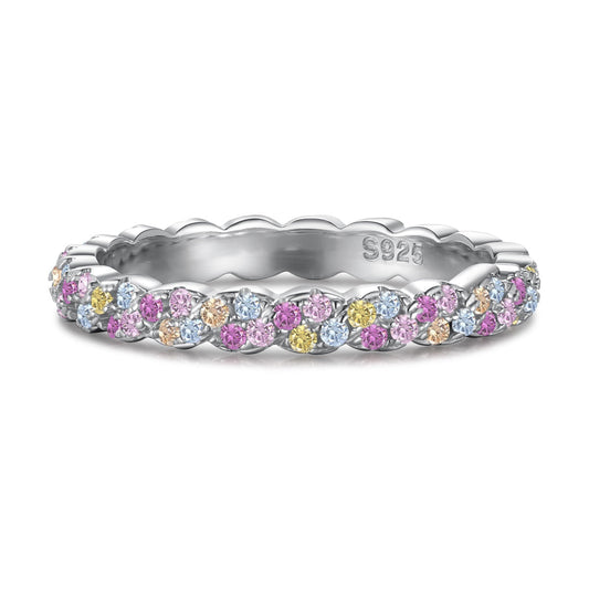 [Joyas Kincade] Anillo diario de corte redondo, delicado y exuberante
