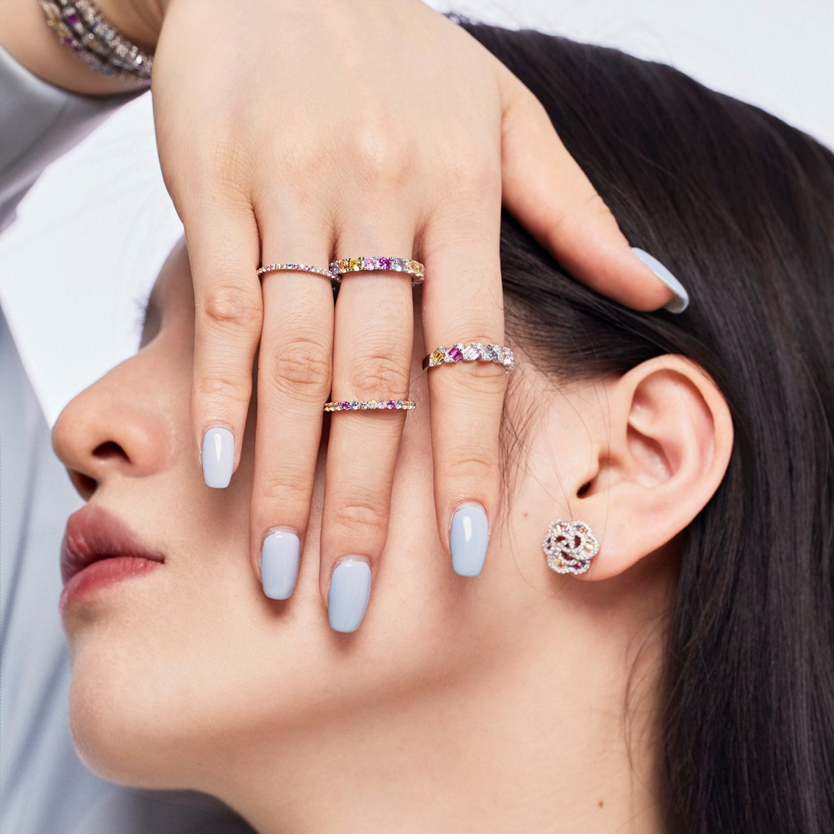 [Kincade Jewelrys] Bague quotidienne délicate et vibrante taille émeraude