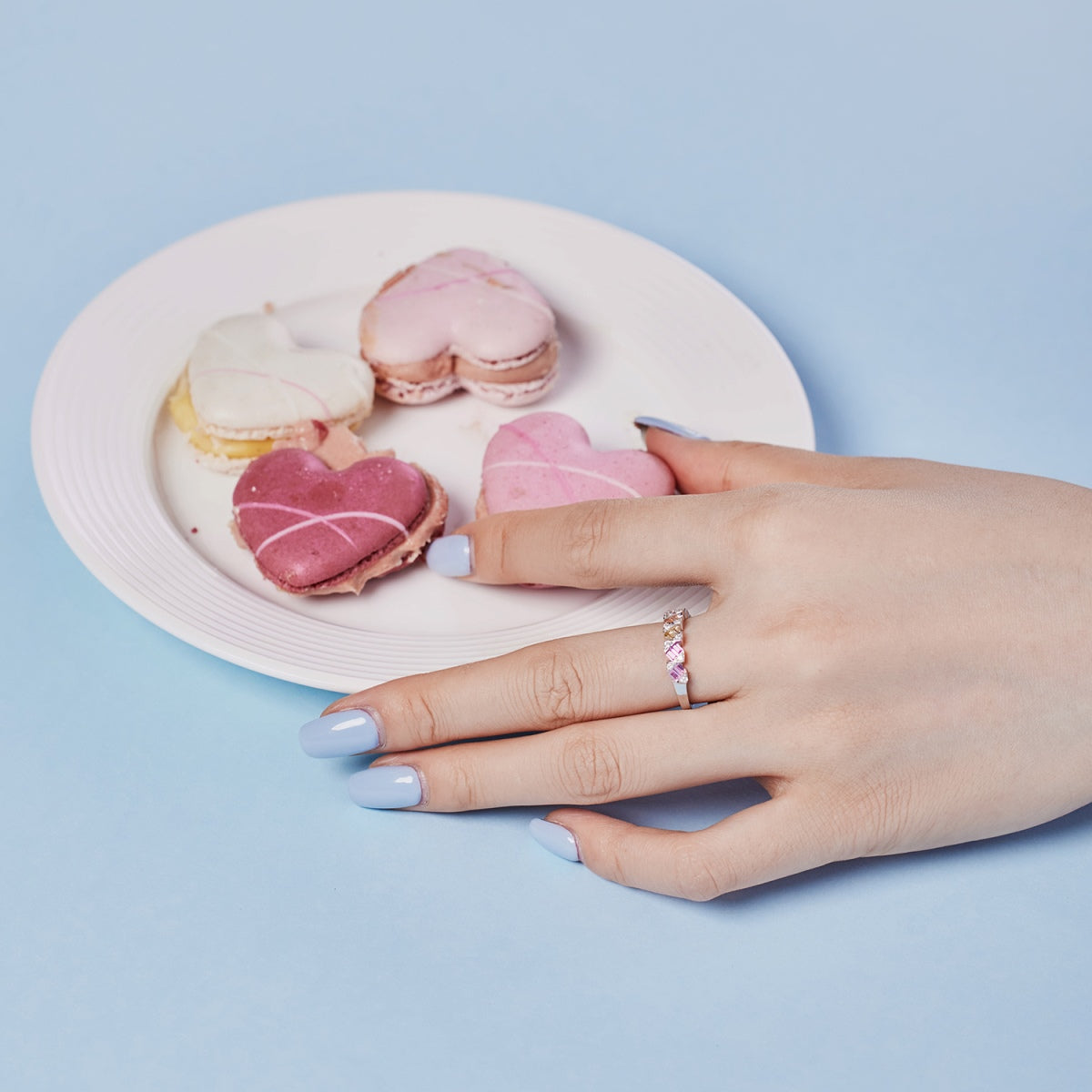 [Kincade Jewelrys] Bague quotidienne délicate et vibrante taille émeraude
