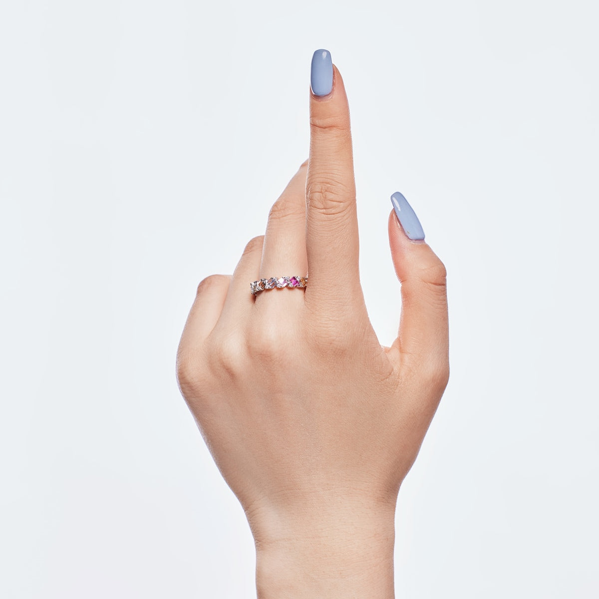[Kincade Jewelrys] Bague quotidienne délicate et vibrante taille émeraude