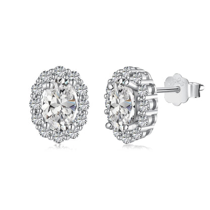 [Kincade Jewelrys] Boucles d'oreilles quotidiennes délicates et uniques à coupe ovale