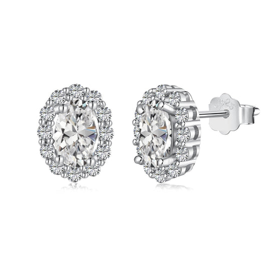 [Kincade Jewelrys] Boucles d'oreilles quotidiennes délicates et uniques à coupe ovale