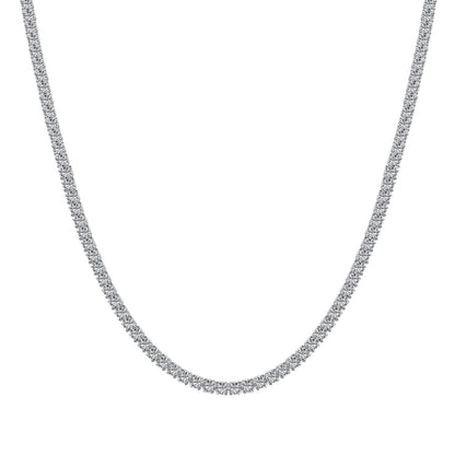 [Kincade Jewelrys] Collier tennis délicat de forme ronde