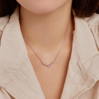 [Kincade Jewelrys] Collier arc-en-ciel éblouissant