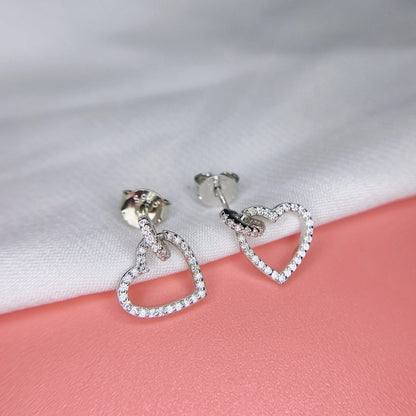 [Kincade Jewelry] Boucles d'oreilles délicates en forme de cœur