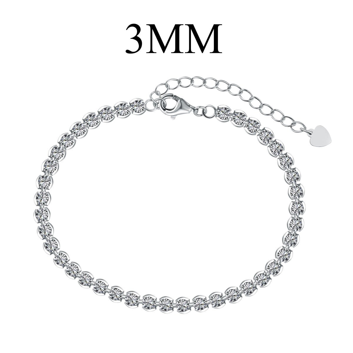 [Kincade Jewelrys] Bracelet rond scintillant et orné pour tous les jours