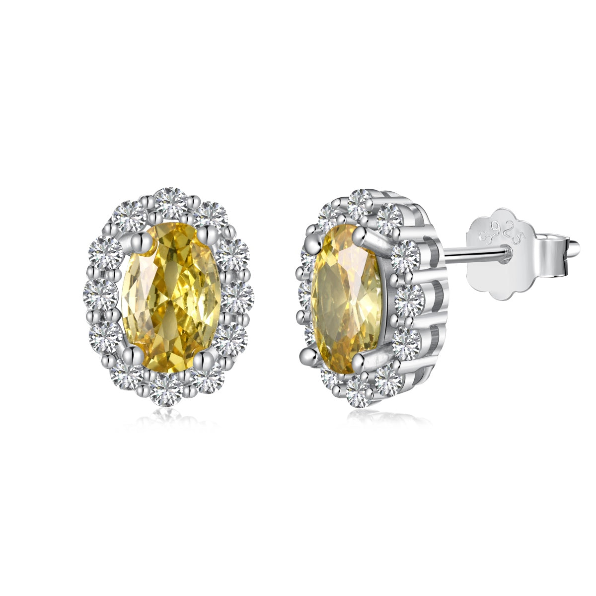 [Kincade Jewelrys] Boucles d'oreilles quotidiennes délicates et uniques à coupe ovale