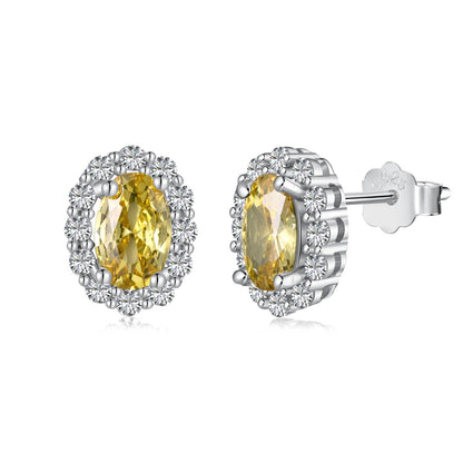 [Kincade Jewelrys] Boucles d'oreilles quotidiennes délicates et uniques à coupe ovale