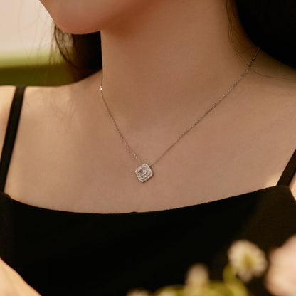 [Kincade Jewelrys] Collier scintillant en taille Asscher