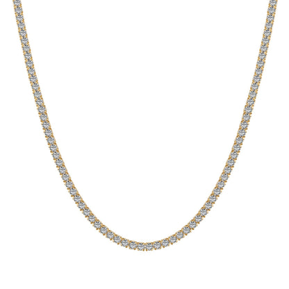 [Kincade Jewelrys] Collier tennis délicat de forme ronde