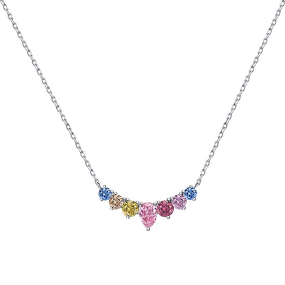 [Kincade Jewelrys] Collier délicat en forme de cœur coloré