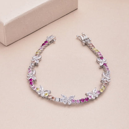 [Kincade Jewelrys] Bracelet rond en forme de papillon coloré et orné