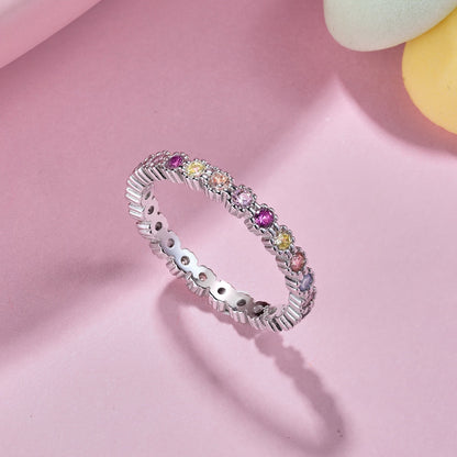 [Kincade Jewelrys] Bague de fête ronde colorée exquise