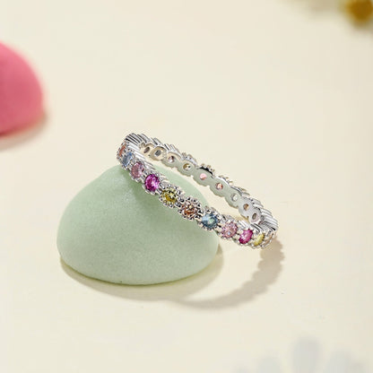[Kincade Jewelrys] Bague de fête ronde colorée exquise