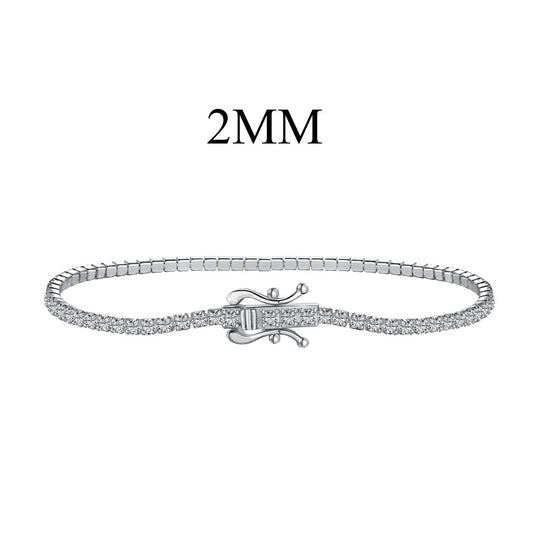[Kincade Jewelrys] Pulsera de fiesta con corte redondo, radiante y colorida