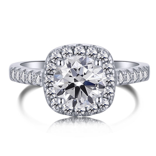 [Kincade Jewelrys] Anillo de bodas de corte redondo resplandeciente y deslumbrante