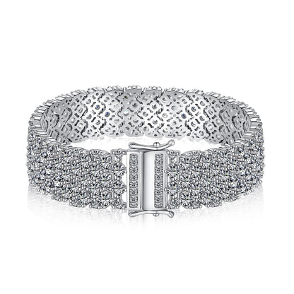 [Kincade Jewelrys] Bracelet de fête élégant et orné de coupe ronde